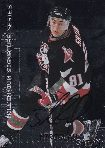 AUTO karta MIROSLAV ŠATAN 99-00 BAP Millennium Signature Series číslo 33